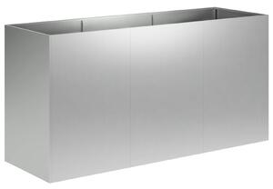 Zahradní pěstebník Stříbrná 120 x 40 x 60 cm Pozinkovaná ocel