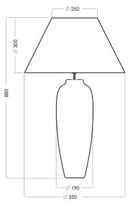 4concepts Designová stolní lampa CANNES