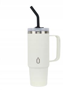 Runbott Latt Termohrnek s rukojetí a brčkem - 800 ml, Krémový