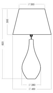 4concepts Designová stolní lampa MODENA WHITE