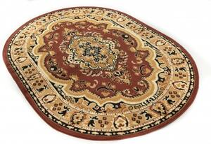Makro Abra Oválný koberec klasický ATLAS E951A hnědý Rozměr: 180x250 cm