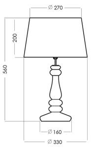 4concepts Designová stolní lampa PETIT TRIANON COPPER Barva: Bílá