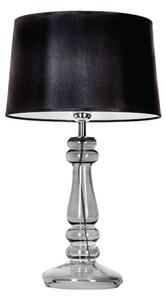 4concepts Designová stolní lampa PETIT TRIANON TRANSPARENT BLACK Barva: Černo-stříbrná
