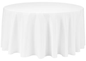 Prostírání MEBLE ODNOWA bílé kulatý 320 cm polyester hladké, nešpinivé