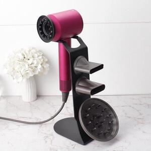 Store_7 - Držák na fén - Stolní stojan z hliníku - Organizér do koupelny - Moderní a praktický - Úložný stojan - Vhodný pro fén - 1,04 kg