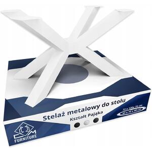 Kovová noha, podnoží pro konferenční stolek, stolek, lavici - Pająk loft bílá (bílé)