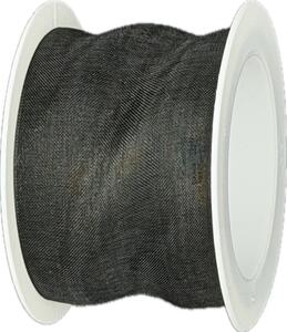 Stuha organzová ORGANDY Deep Black černá 40mm x 4m (7,-Kč/m)