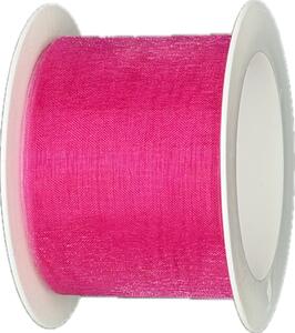 Organzová stuha ORGANDY Shocking Pink růžová 40mm x 4m (7,-Kč/m)
