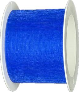 Stuha organzová ORGANDY Royal Blue tmavě modrá 40mm x 4m (6,- Kč/m)
