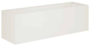 Zahradní pěstebník Bílá 80 x 30 x 30 cm Studená válcovaná ocel