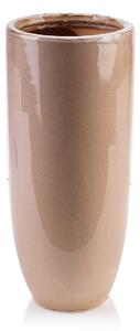 Keramická váza Yanda Beige 11x11x25,5 cm