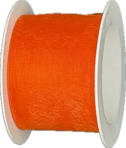 Stuha organzová ORGANDY Sunset Orange oranžová 40mm x 4m (7,-Kč/m)