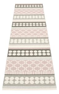 Světle růžovo-šedý vnitřní a venkovní běhoun 70x270 cm Asta Pale Rose – Pappelina