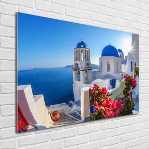 Fotoobraz skleněný na stěnu do obýváku Santorini Řecko osh-87829826