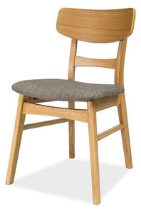 Jídelní židle SIGCD-61 dub/šedá