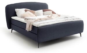 MUZZA Boxspring postel molena 160 x 200 cm tmavě modrá