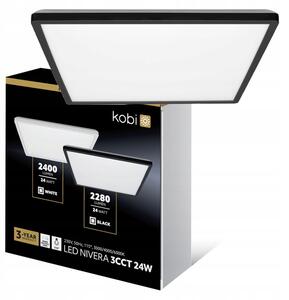Stropní Svítidlo čtvercový Kobi Light 30 x 2,8 cm černý
