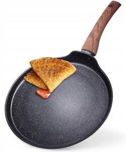 Pánev na palačinky Vilde Black&Wood 24 cm granitová
