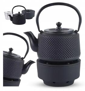 Kinghoff čajník litinový s ohřívačem 800ml KH-1847