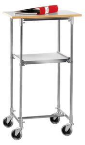 AJ Produkty Stolový vozík CHEER, 50 kg, 600x430 mm, světle šedá