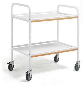 AJ Produkty Servírovací vozík BERTA, 760x520 mm, bílá