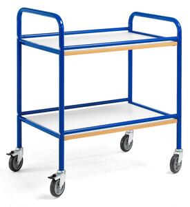 AJ Produkty Servírovací vozík BERTA, 760x520 mm, modrá