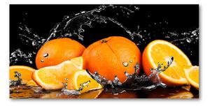 Fotoobraz na skle Pomeranče a voda osh-89166041