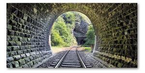 Moderní skleněný obraz z fotografie Železniční tunel osh-89174539