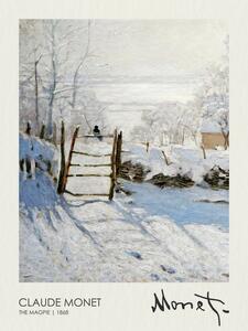 Obrazová reprodukce The Magpie (1868), Claude Monet