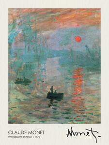 Obrazová reprodukce Impression, Sunrise (1872), Claude Monet