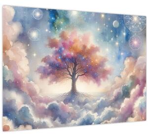 Obraz - Strom života v oblacích (70x50 cm)