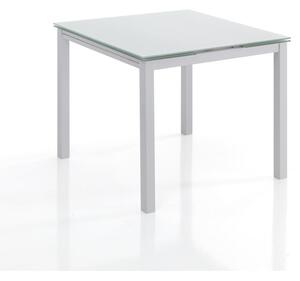 Rozkládací jídelní stůl se skleněnou deskou 90x90 cm New Daily – Tomasucci
