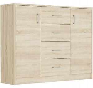 Komoda Framire 110 x 35 x 85 cm dub sonoma mat