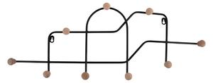 Černý kovový nástěnný věšák 71 cm Maze – PT LIVING
