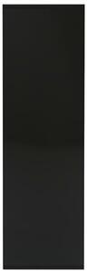 Knihovna Callum - černá s vysokým leskem | 98x30x98 cm