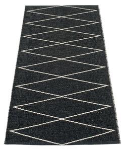 Černý vnitřní a venkovní běhoun 70x160 cm Max Black – Pappelina