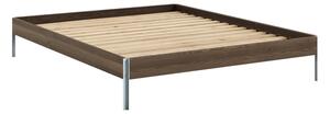 Hnědá dvoulůžková postel z borovicového dřeva s roštem 160x200 cm Core – Karup Design