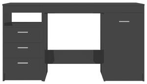 Psací stůl Welshpool - dřevotříska - černý s vysokým leskem | 140x50x76 cm