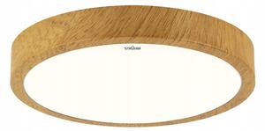 Stropní Svítidlo kulatý ATUT LED dub 24W 38 cm IP44 Struhm