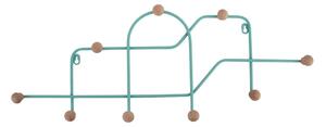 Tyrkysový kovový nástěnný věšák 71 cm Maze – PT LIVING