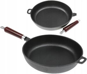 Tradiční litinová pánev Krisberg 30 cm, černá