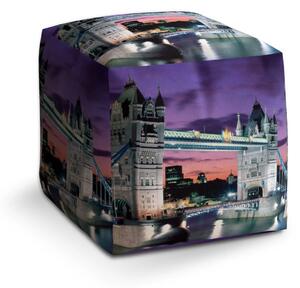 Sablio Taburet Cube Tower Bridge - 40x40x40 cm