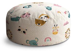 Sablio Taburet Circle Hroch, zebra a slunce: 38x48 cm