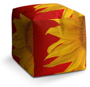 Sablio Taburet Cube Slunečnice - 40x40x40 cm