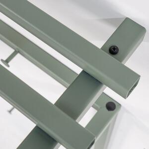 Zeleno-šedý kovový nástěnný věšák s poličkou Rizzoli – Spinder Design