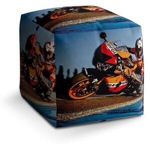 Sablio Taburet Cube Motorkář 2 - 40x40x40 cm