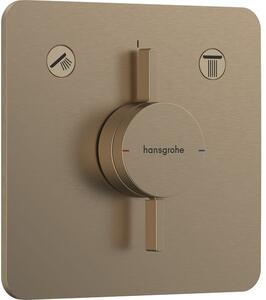 Hansgrohe DuoTurn Q Podomítková baterie dvoucestná, kartáčovaný bronz 75414140