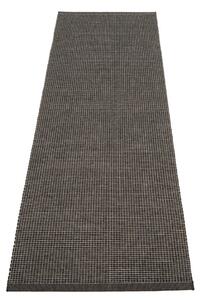 Antracitový vnitřní a venkovní běhoun 70x240 cm Emm Black Linen – Pappelina