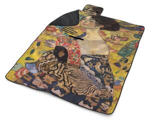 Sablio Plážová deka Dáma s vějířem - Gustav Klimt: 200x140 cm