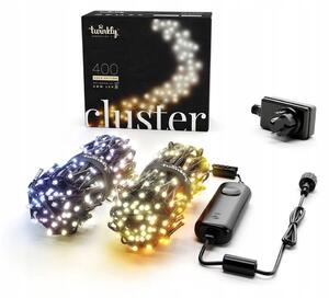 TWINKLY Smart LED vánoční řetěz Cluster TWC400GOP-BEU 6m WiFi